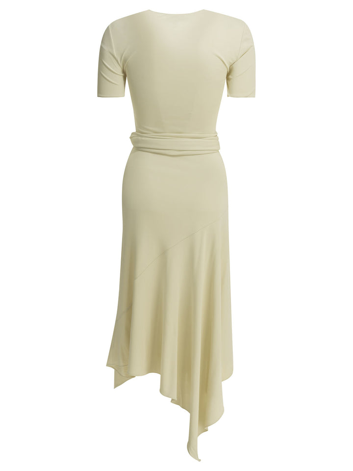 AlaïA Draped Midi Dress Abiti - Bianco | 0a32c72b5346a85601d960028b948f70f6a7f3ba