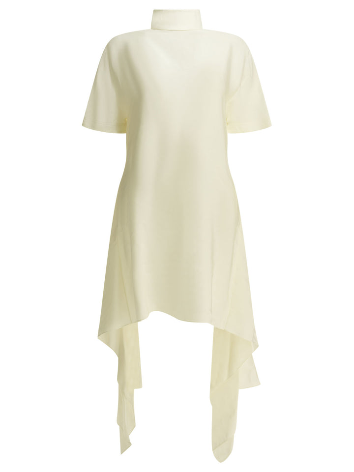 AlaïA Asymmetrical Short Dress Abiti - Bianco | 5bffef1a828b68945169f74d69210f74c65a3ec3