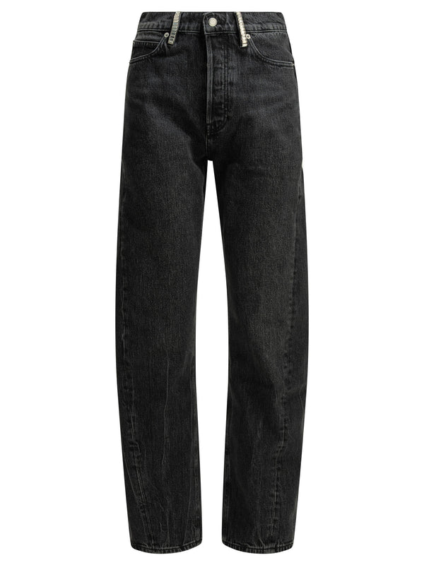 Gamba Larga Jeans Nero