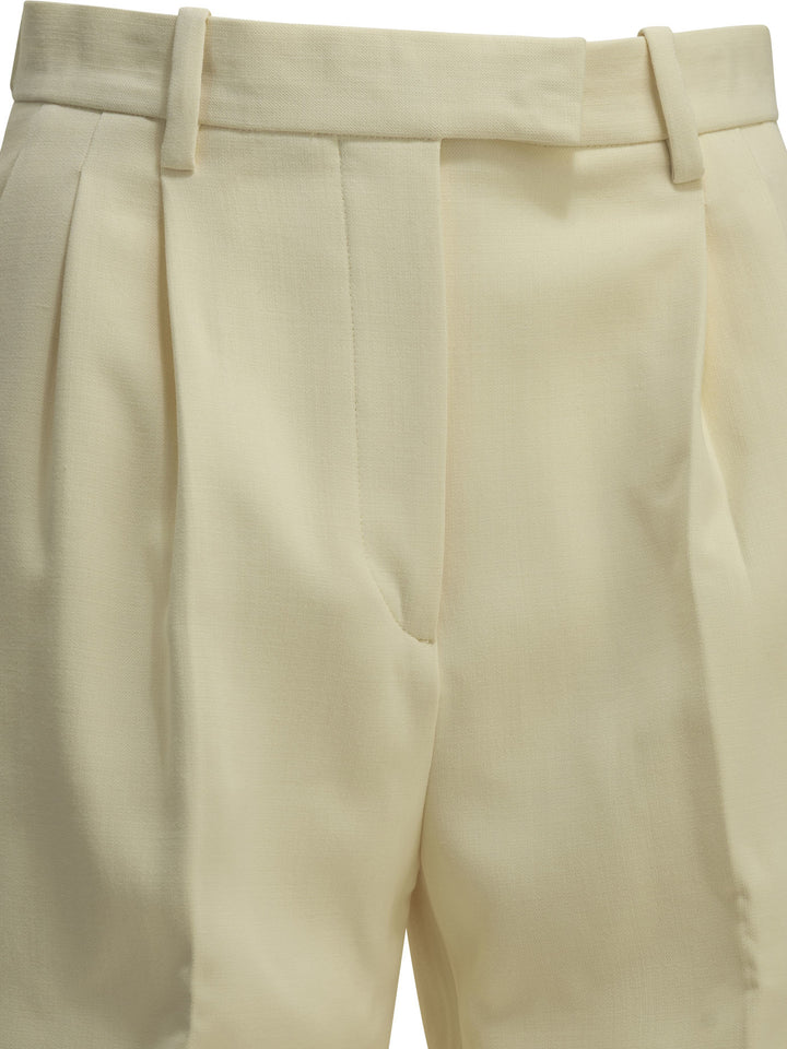 Almada Label Amel Trousers - Bianco | 31e0a5cfa7b850280f1faa24909faddd52b42726