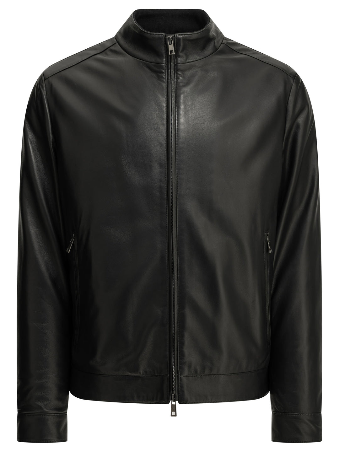 Altum Padded Leather Jacket Jackets and Coats - Nero | 54486fe9cc3a23d6cb596ea3452cab99ca143d9b