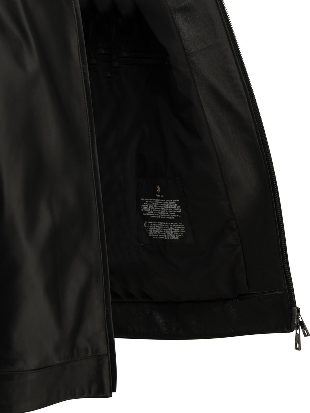 Altum Padded Leather Jacket Jackets and Coats - Nero | 5e2369b81ae91856cd8bb3756e3d5cd111451bbc