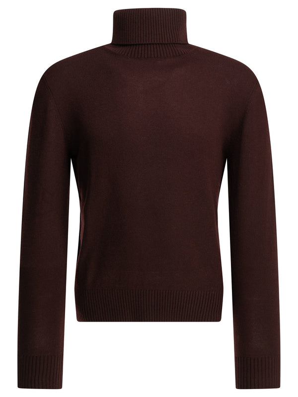 Cashmere Turtleneck Sweater Knitwear Bordeaux