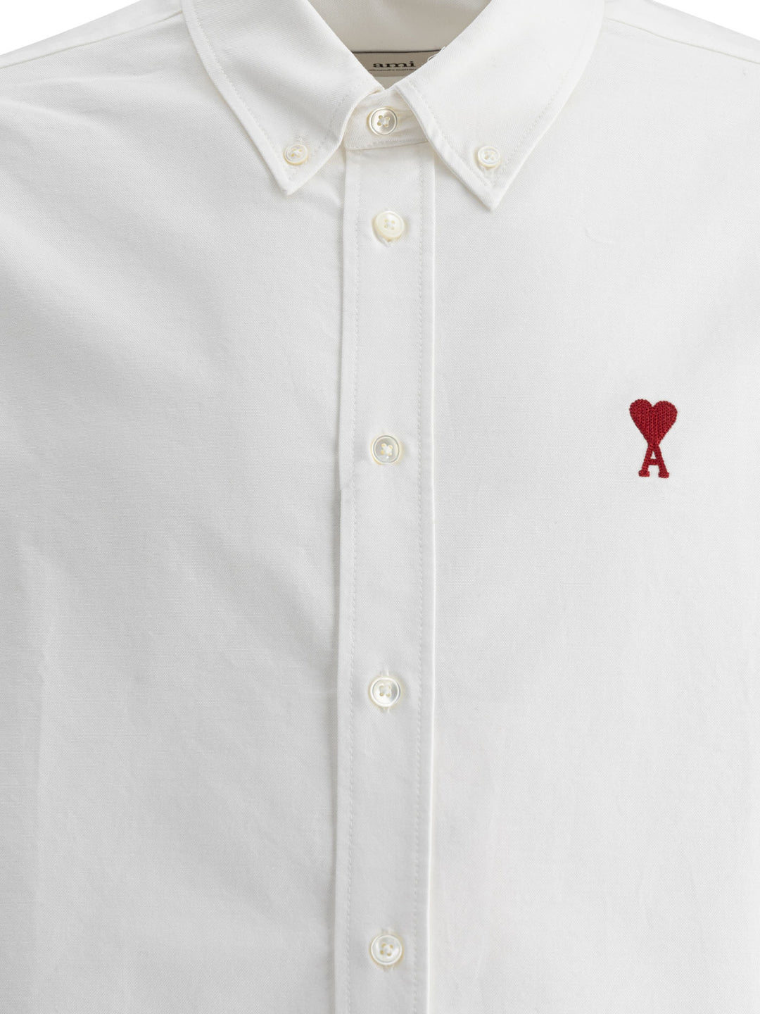 Ami Paris Ami De Coeur Shirts - Bianco | eeaff43f6ad03deb87acbcd718a7b57e35368d78