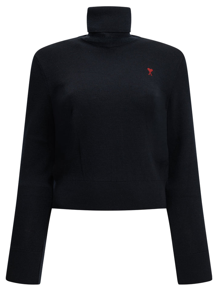 Ami Paris Ami De Coeur Knitwear - Blu | 1952e0dca1784b8650e8f82085f2dd5bc3ca28ad