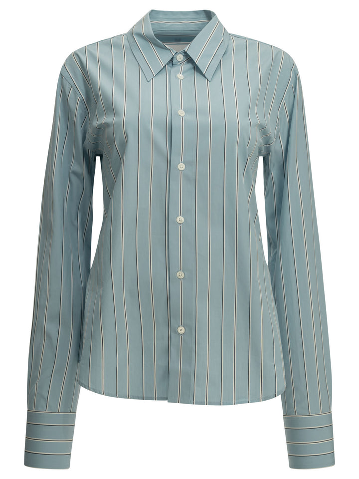 Ami Paris Casual Shirt With Logo Shirts - Light blue | 884f0112f50256249efb160c13ec4d3a6316a2e5