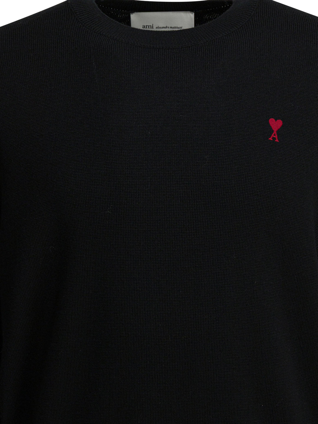 Ami Paris Wool Crewneck Sweater Knitwear - Nero | c078baaa55d951cf4198a41af8195eed09ce0b86
