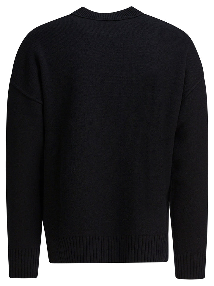 Ami Paris Ami De Coeur Knitwear - Nero | 621a76db121a7aa19c9770710c97b215d8192400