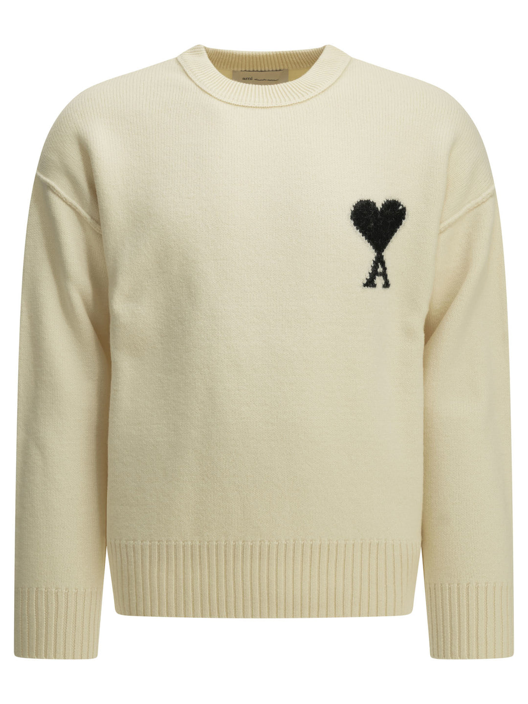 Ami Paris Ami De Coeur Knitwear - Bianco | 83b7fa4a49c7fe32ddc65c847f2be0a24f21f3fb