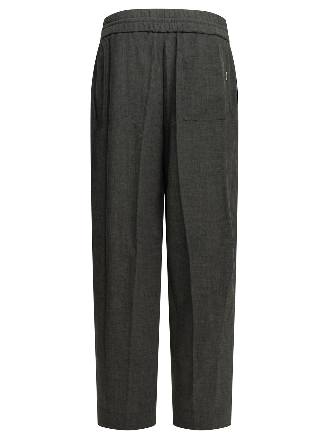 Ami Paris Casual Wool Pants Trousers - Grey | 88996e8aac8b42449d885e22a18e302a16afc5f7