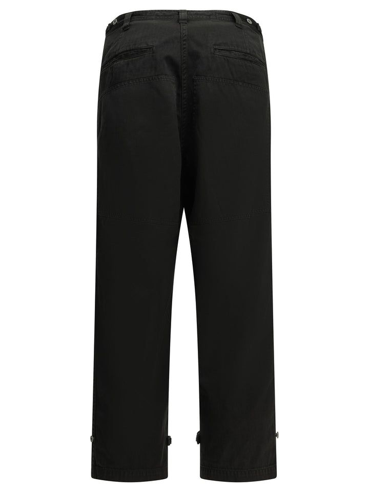 A.Presse Double Knee Trousers - Nero | b501f911082d09e8f61217ac697a6e57b1b999fa