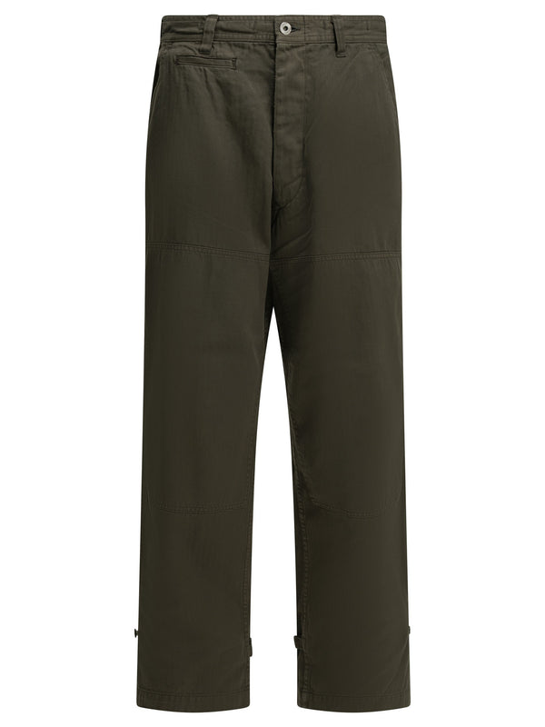 Double Knee Trousers Green