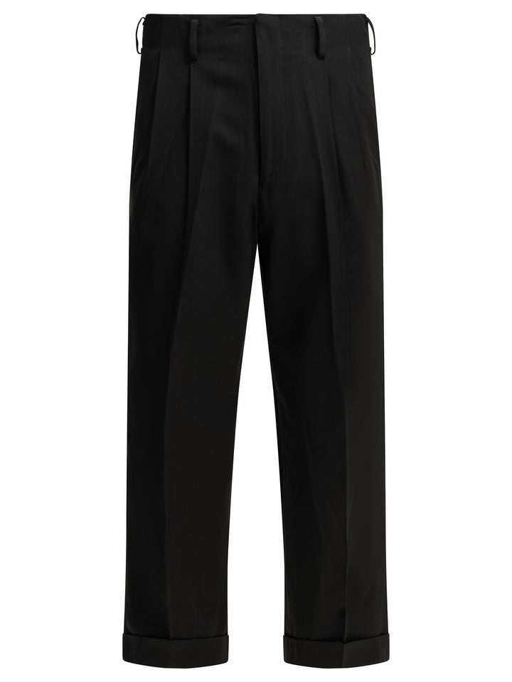 A.Presse Tailored Pants Made Of Wool Blend Trousers - Nero | a9598748a604a25b2432bc512a4ae0c1142bcbf4