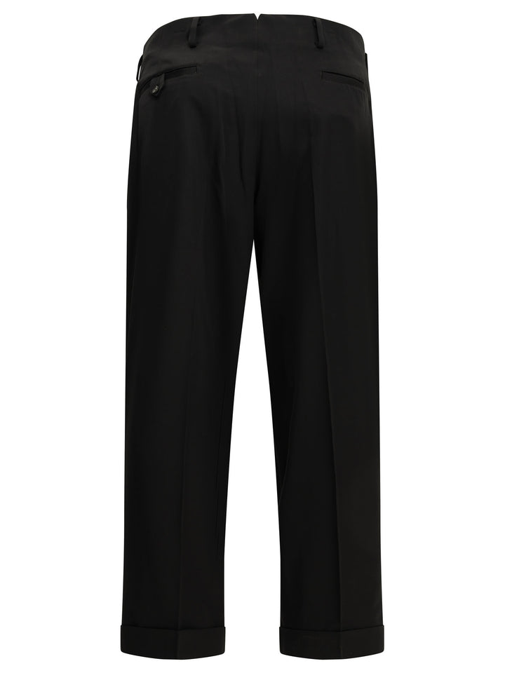 A.Presse Tailored Pants Made Of Wool Blend Trousers - Nero | 52a38469c7b4a2cd4362a769792bb5af290c201d