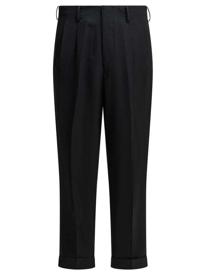A.Presse Tailored Pants Made Of Wool Blend Trousers - Blu | 780a066aa01682609674531a13a4640cbca08ec9