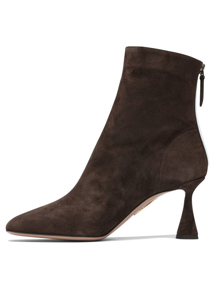Aquazzura Amore 75mm Boots And Ankle Boots Marrone