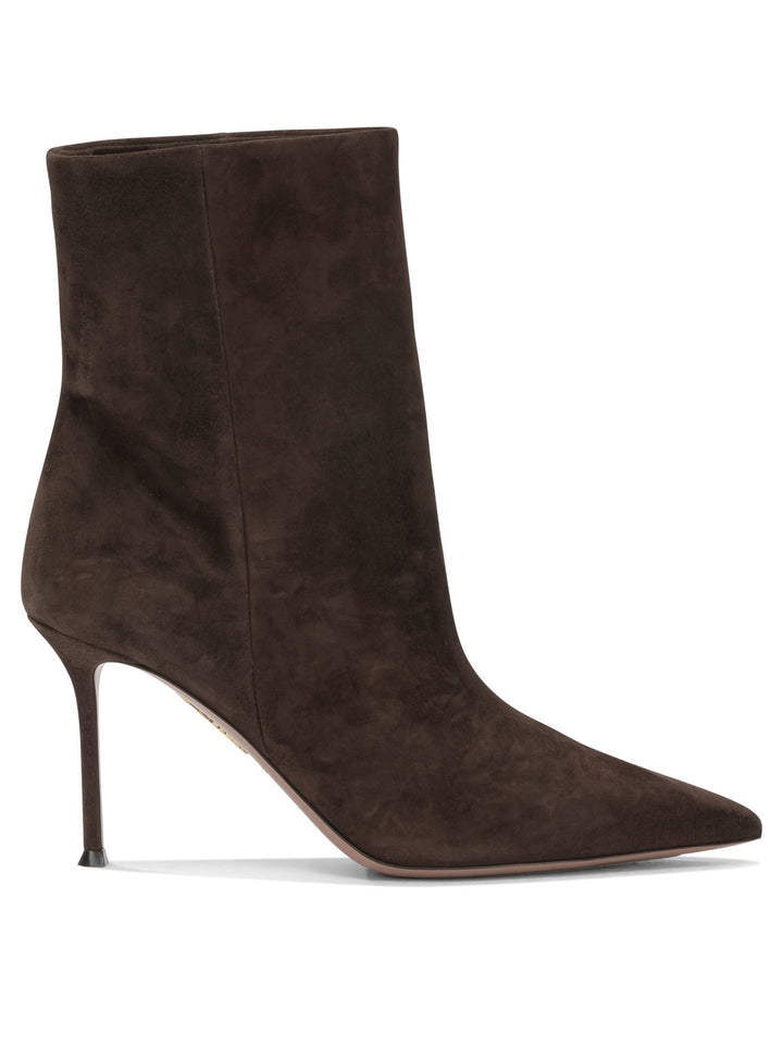 Aquazzura Harper 85mm Boots and Ankle Boots - Marrone | 1e5d315e9ba74932b17b0129a97baf673767b7ab