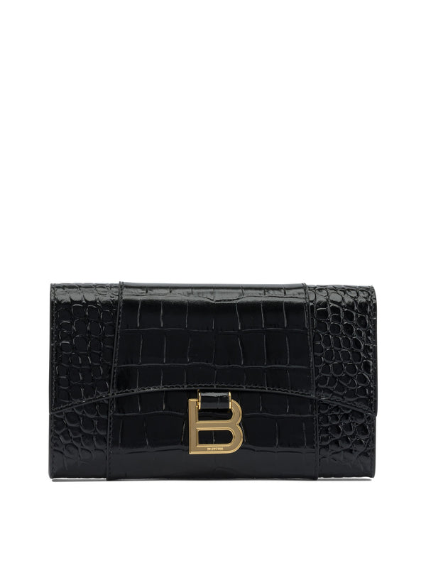 Bolso de mano Hourglass negro