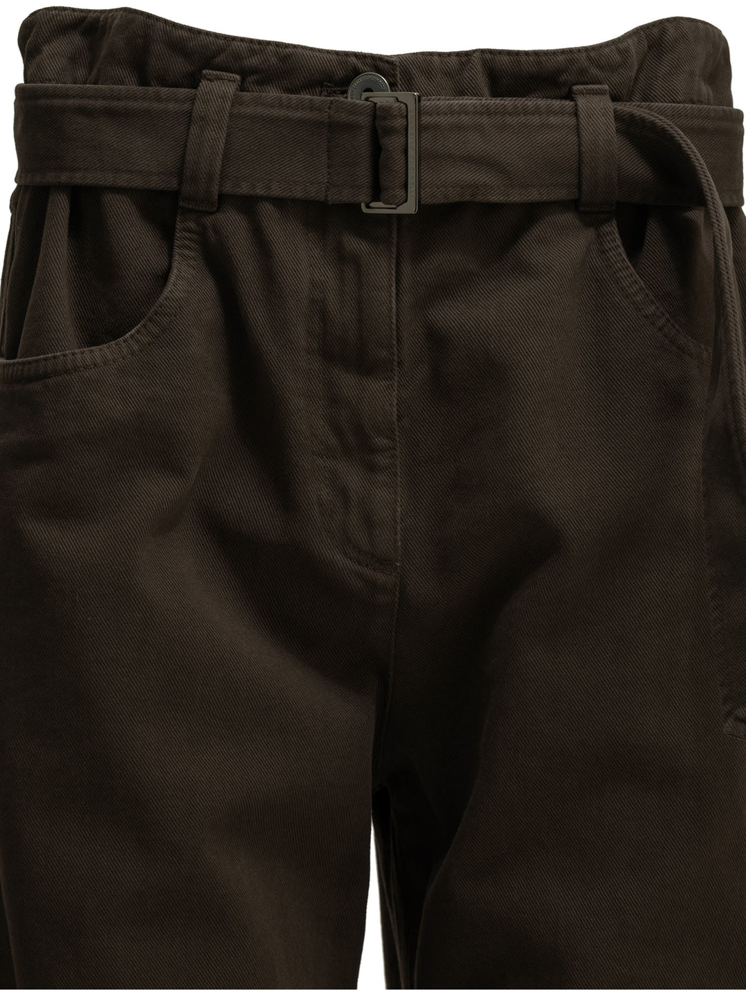 Brunello Cucinelli Wide-Leg Jeans - Marrone | f695afcfb79386e8bbe8b44675ca42261dabf6de