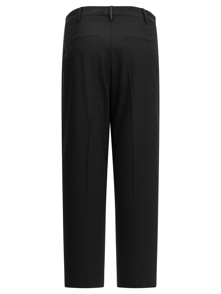Brunello Cucinelli Slouchy Trousers - Nero | 99c2fb67ca30f2f52e42873ad0cfe4626d883fa3