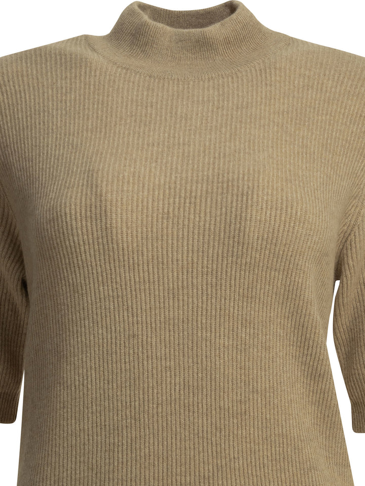 Brunello Cucinelli Cashmere Turtleneck Sweater Knitwear - Beige | 46456a85d327195082c1eb92d5e69440a94513cd