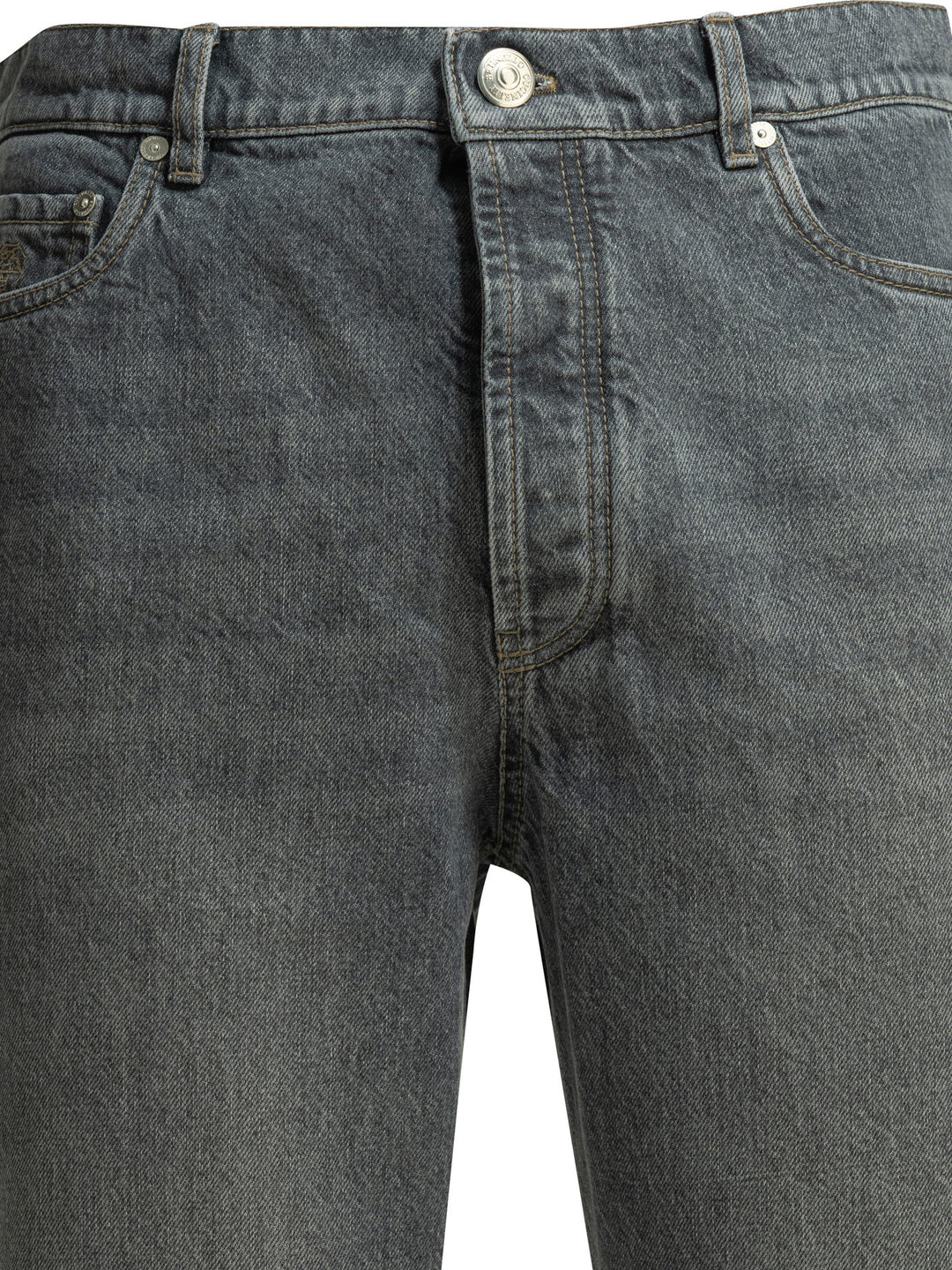 Brunello Cucinelli Straight-Leg Jeans - Grey | 9ace754be96ff36024439354eda211b194d253b1