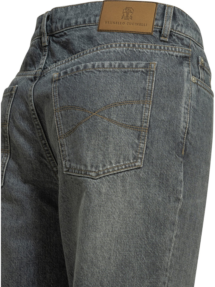 Brunello Cucinelli Straight-Leg Jeans - Grey | ac2e34fbf9a4e6e47de1aea488eb7a57295d4ff7
