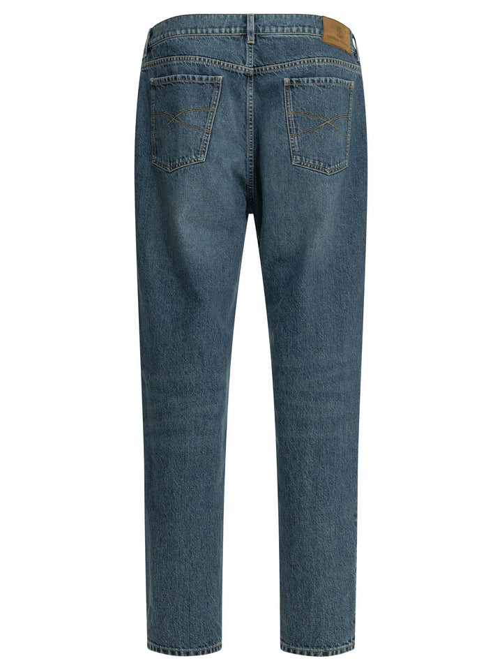 Brunello Cucinelli Straight-Leg Jeans - Blu | 0bdaea73d783cc5bff7b3507eb747c33f0d379d4