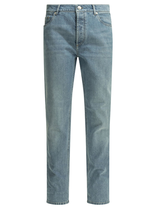 Straight-Leg Jeans Light Blue