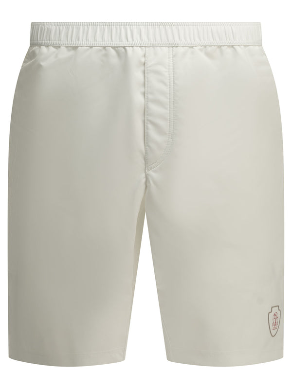 Logo Shorts Bianco