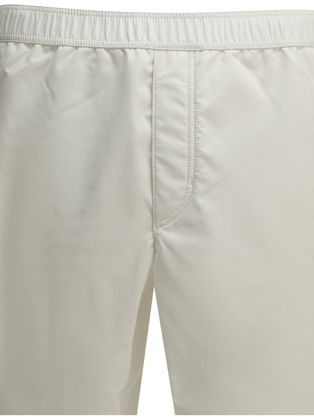 Brunello Cucinelli Logo Shorts - Bianco | 8d0253d34871765bc603c2f670e0e1ff6be234e6