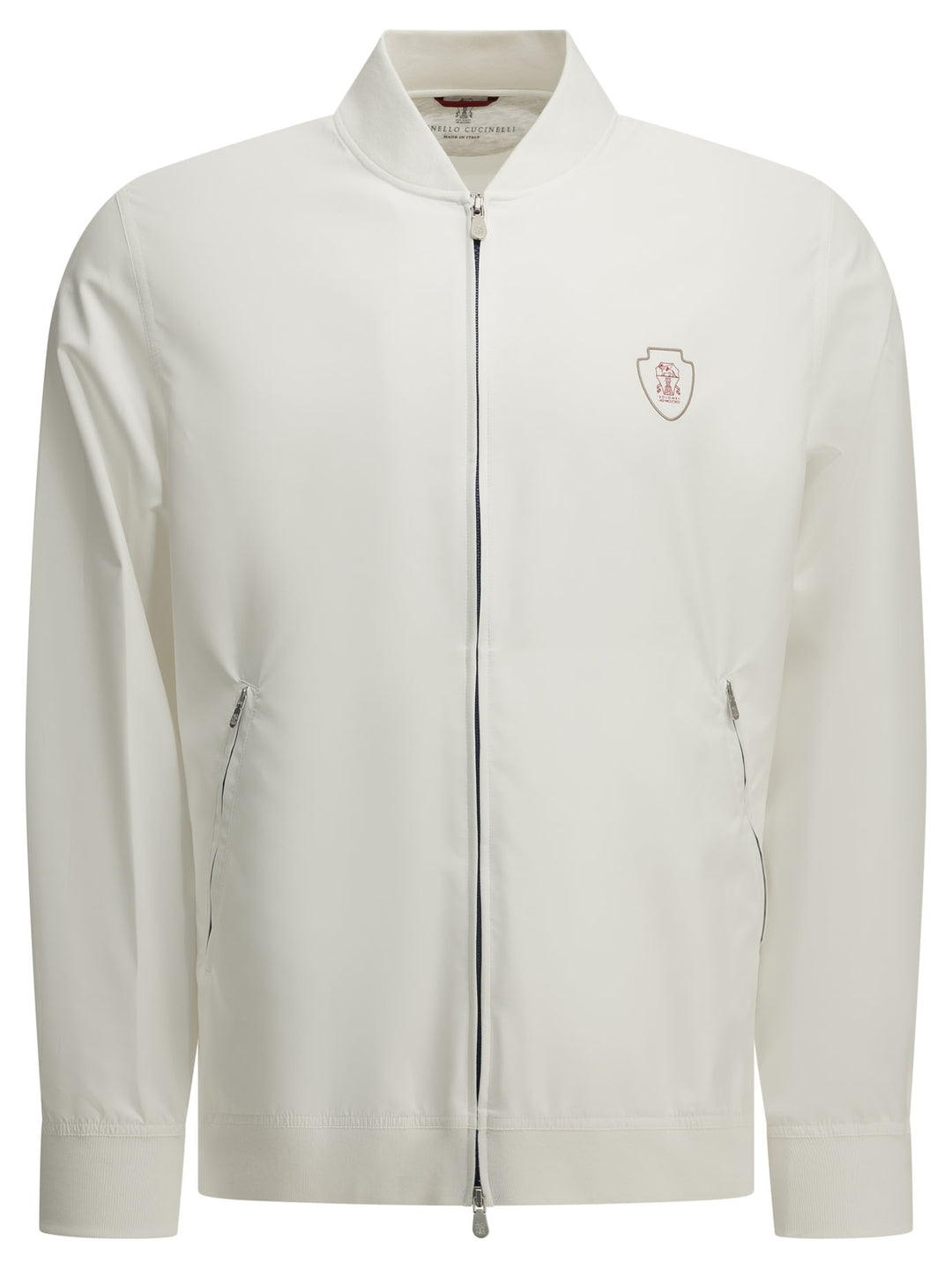 Brunello Cucinelli Zip-Up Sweatshirt With Logo Sweatshirts - Bianco | 5e2dc63ab34ef220137e2a00e22c3d6ad848ec3f