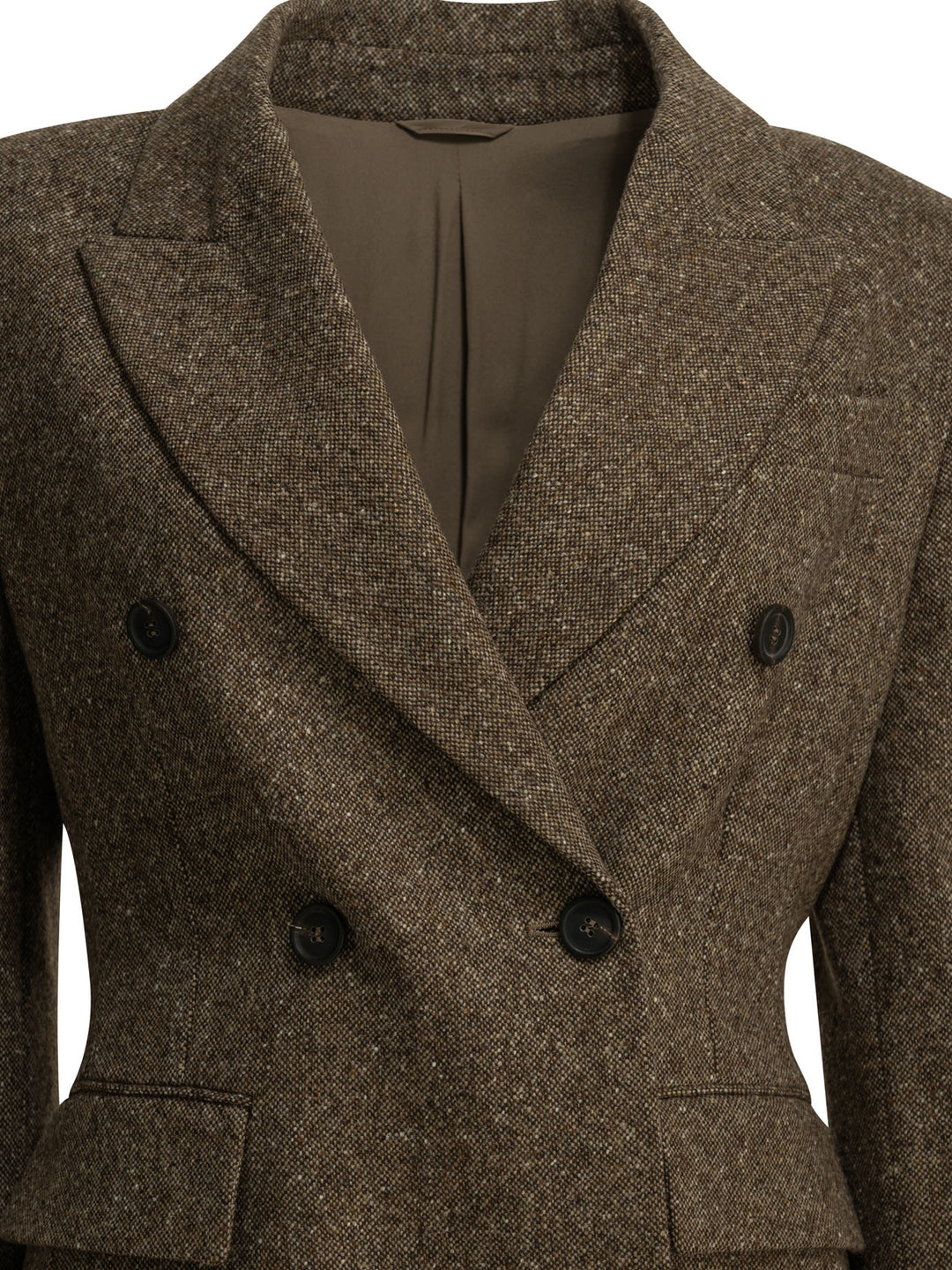 Brunello Cucinelli Double-Breasted Wool Blazer Jackets and Coats - Marrone | 2692692cef83c0480ef58bf7ca3f5116e6c4bda4