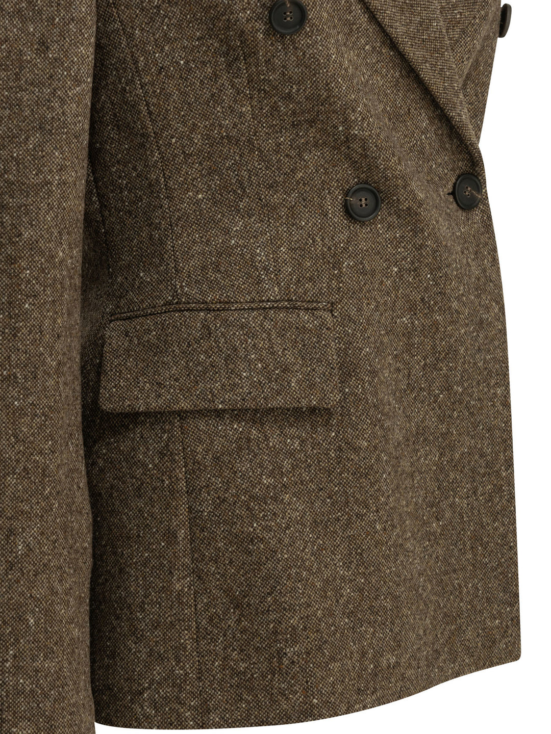 Brunello Cucinelli Double-Breasted Wool Blazer Jackets and Coats - Marrone | a0c60cb44fda5f438c54abd15a1437e01f3410c6