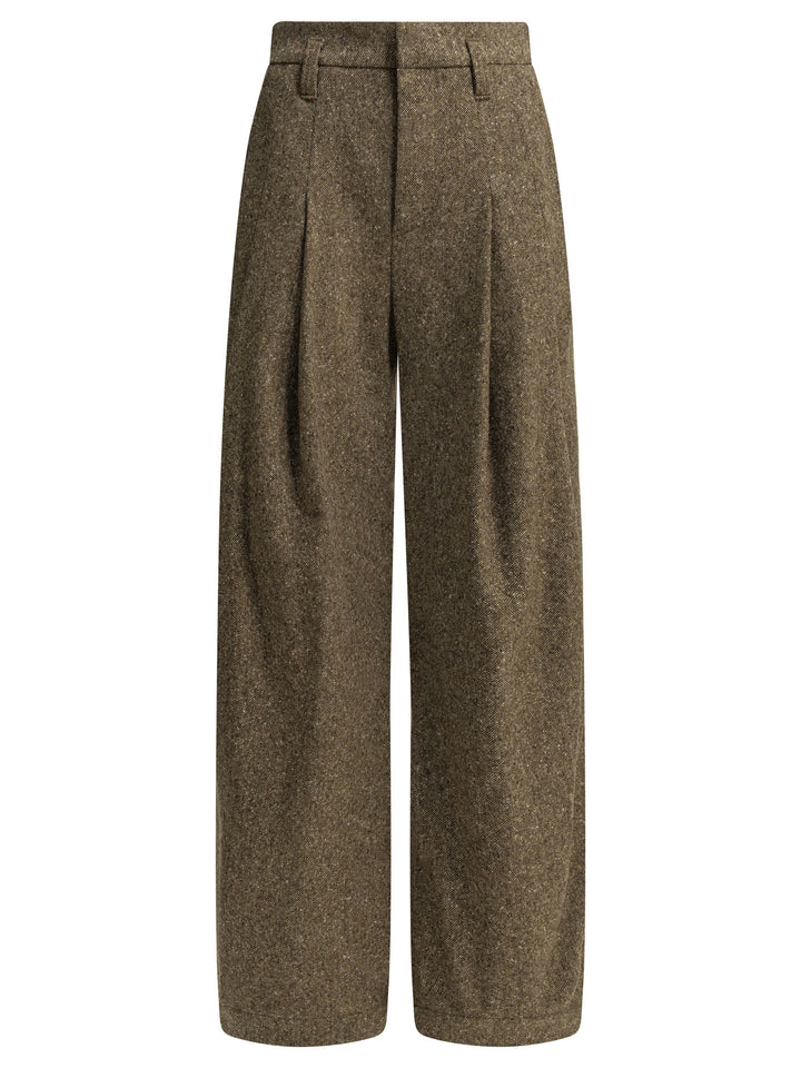 Brunello Cucinelli Wool Tailored Pants Trousers - Marrone | c86c7e525175aafbd6a16f76df229c3abae1fc0c