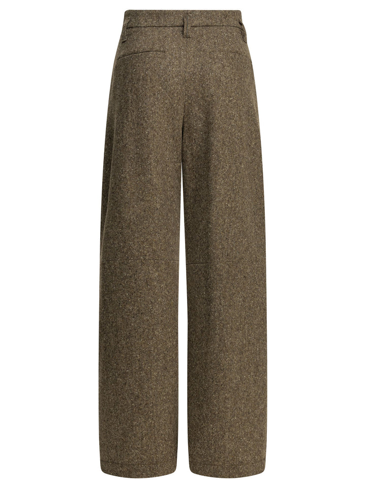 Brunello Cucinelli Wool Tailored Pants Trousers - Marrone | 3a4aee1e262e9062dc263faa26ae639c75a486f5