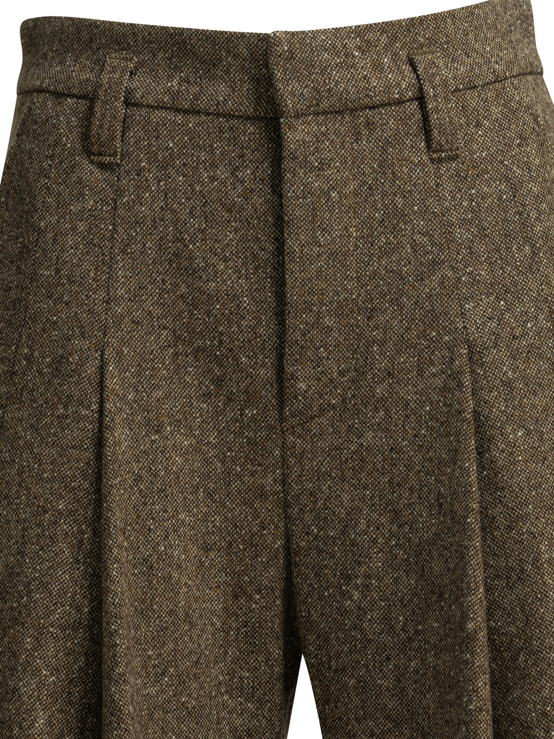 Brunello Cucinelli Wool Tailored Pants Trousers - Marrone | 651ff353402c96a36acd4d976e0671456f978f06