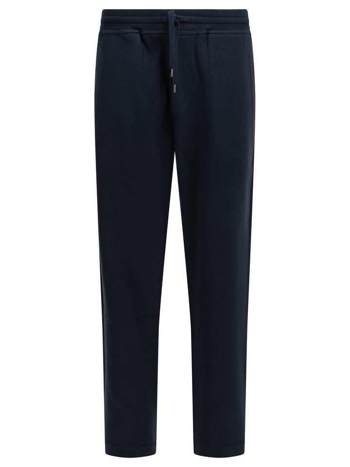 Brunello Cucinelli Cashmere Sweatpants Trousers - Blu | 368e473e80ceef71b508aa5bacbf68b8ad08a73c