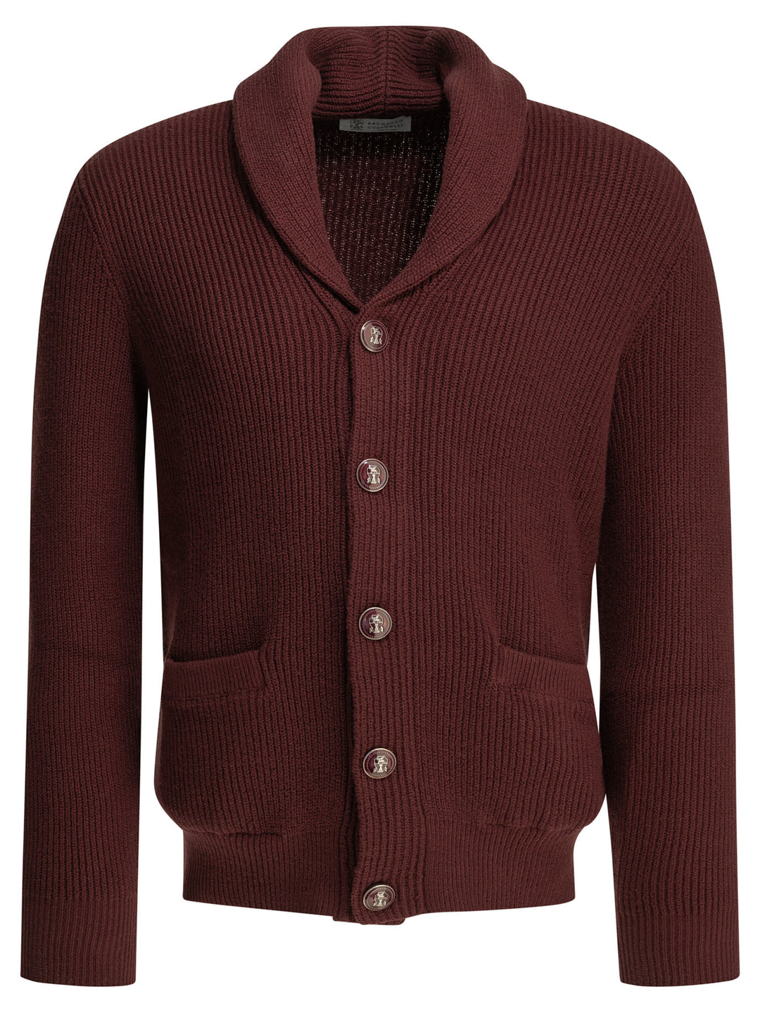 Brunello Cucinelli Cotton Cardigan Knitwear - Bordeaux | 8d520419ad0f3de6a71e7354543fe709a3e75f7a