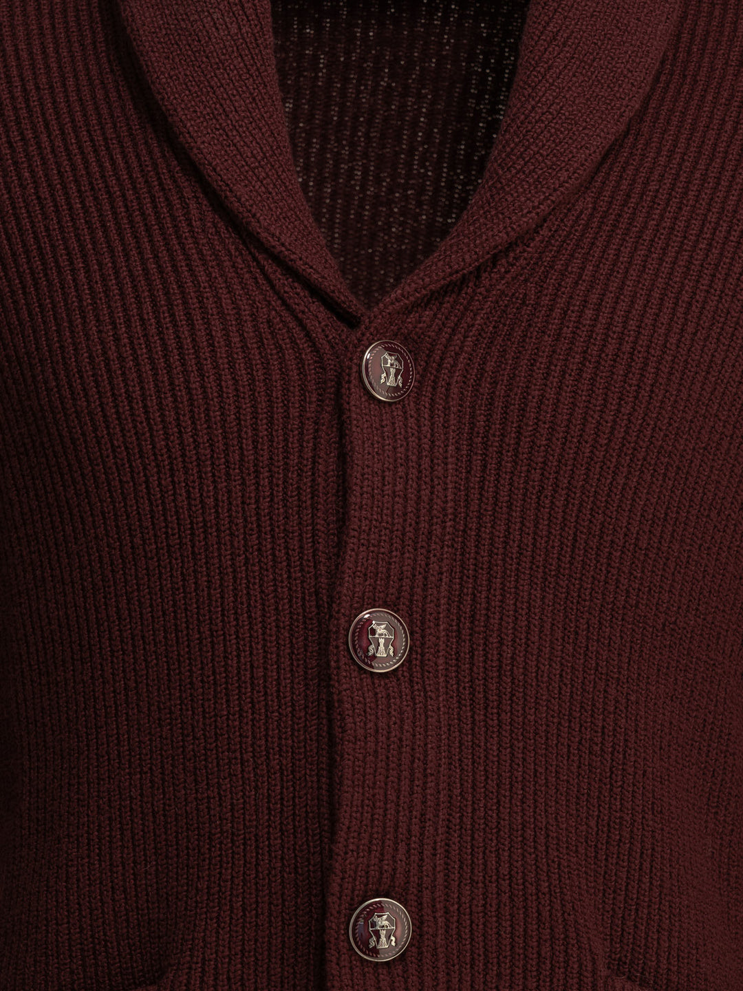 Brunello Cucinelli Cotton Cardigan Knitwear - Bordeaux | b84c14f7a1722fef77d57aa6fc5e5290537802ee