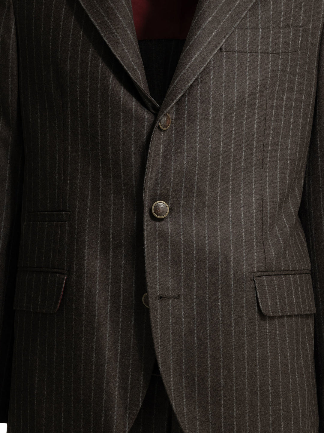 Brunello Cucinelli Formal Pinstripe Suit Suits - Marrone | c32545235c4610df1f0626893692e94e44688a6f