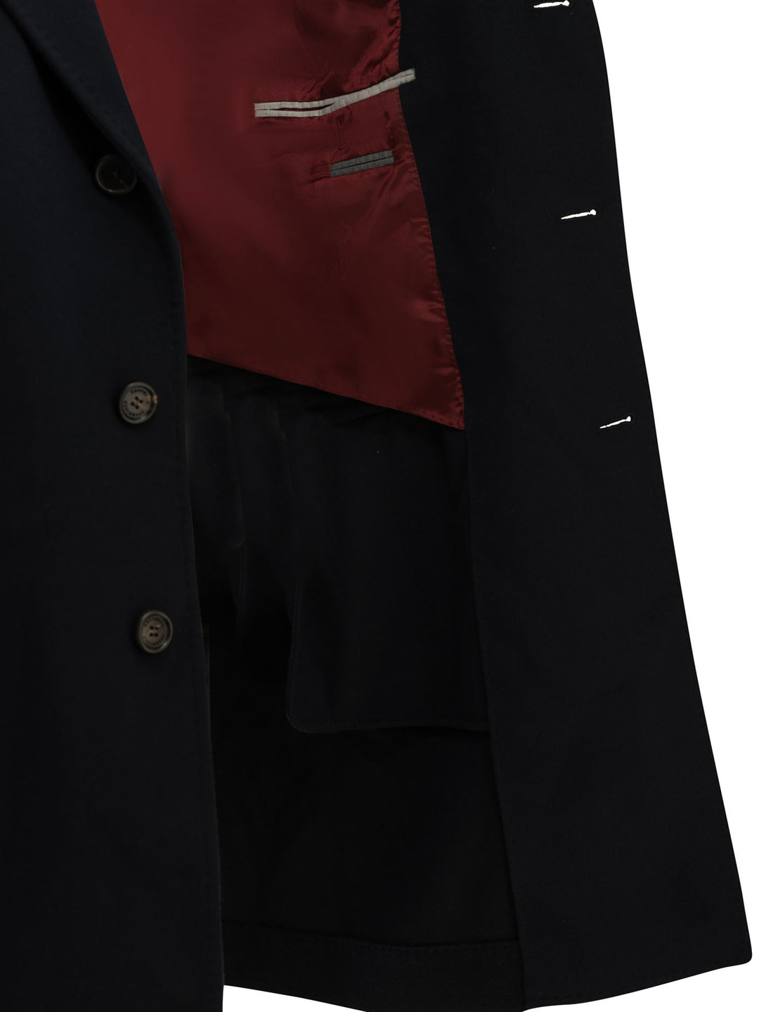 Brunello Cucinelli Short Coat Made Of Virgin Wool Fabric Jackets and Coats - Blu | f7059c03a01571acb2161b98d6517878e569aafc
