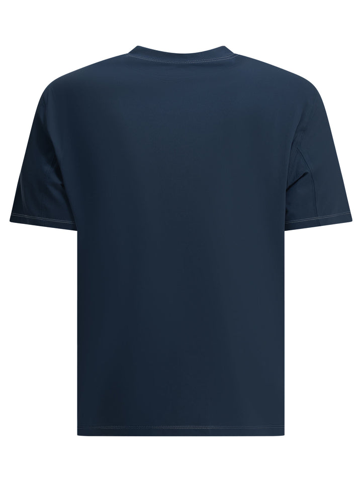 Brunello Cucinelli Crewneck T-Shirt With Logo T-shirts - Blu | 41f3d981e9475c2256d6300cc7afdb7377993e14