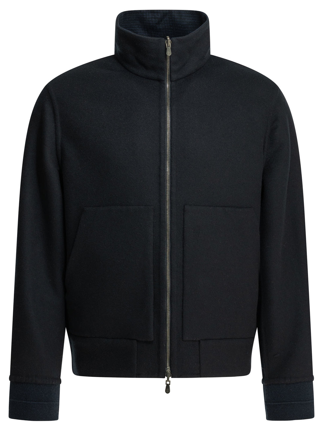 Brunello Cucinelli Cashmere Bomber Jacket Jackets and Coats - Blu | 4669f92b83376242337e126298dcc754123e7d4c