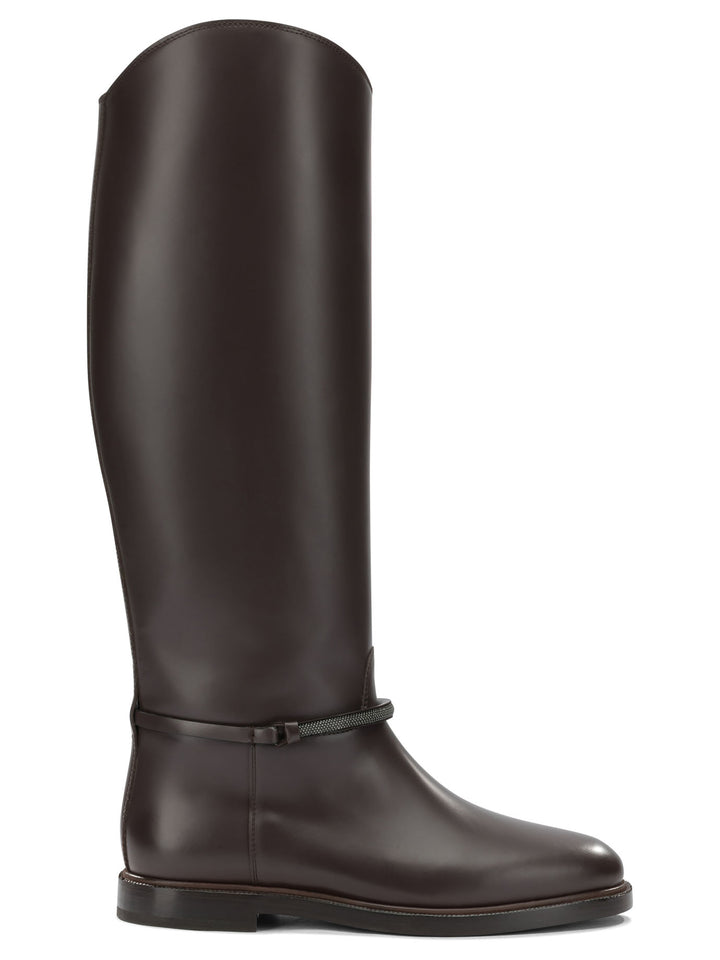 Brunello Cucinelli Monili Boots and Ankle Boots - Marrone | af51cdf60daf9f9dd53c95e639f4bd9ff48c4fa1
