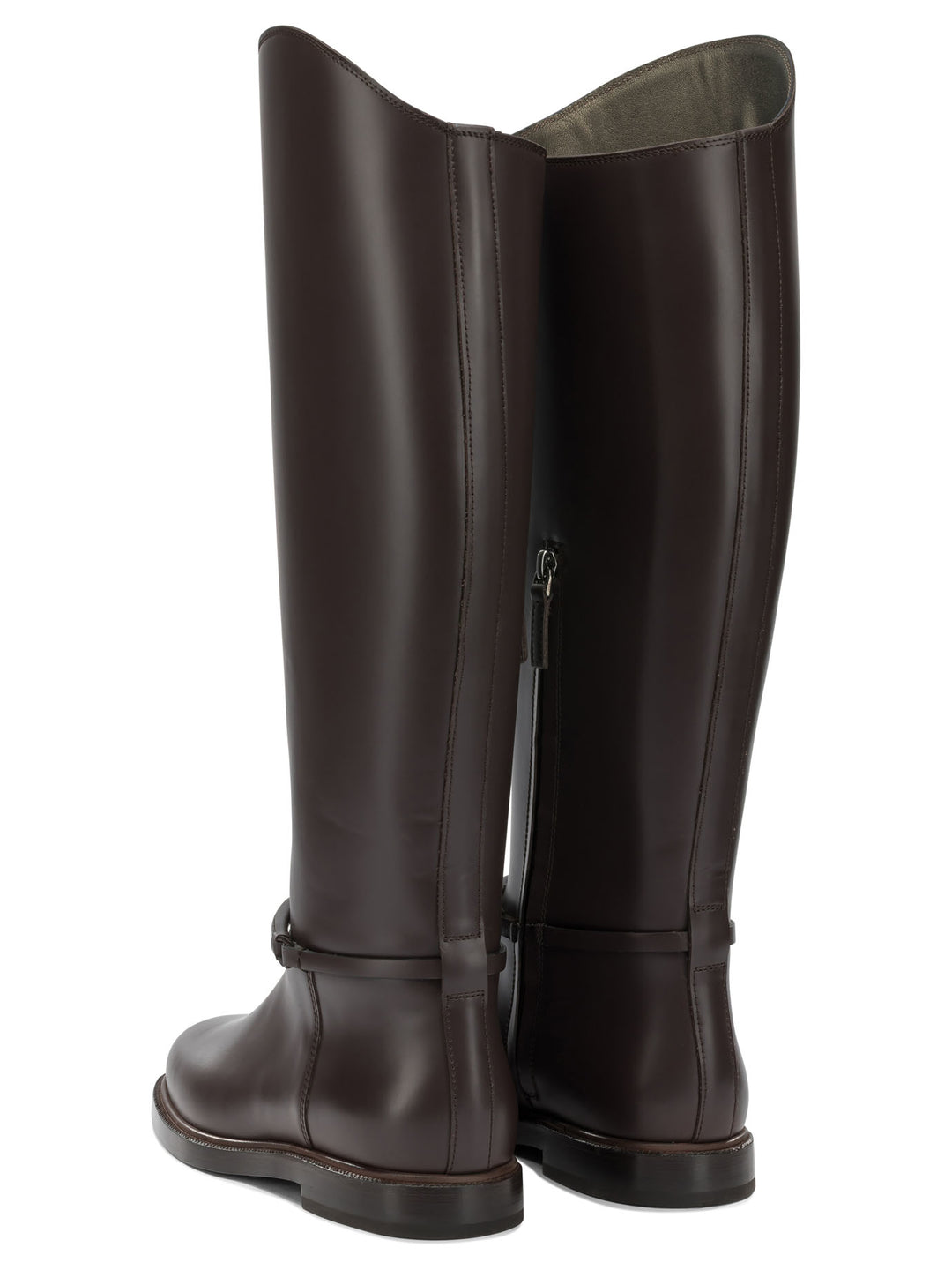Brunello Cucinelli Monili Boots and Ankle Boots - Marrone | dc6e2549b269f50f3f610c749c436be3ced4c8b3