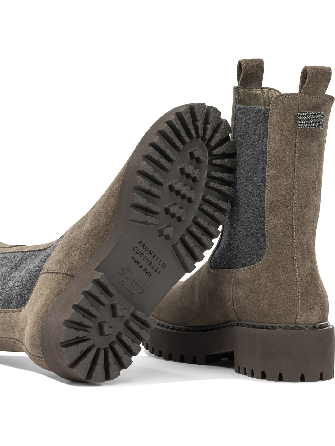 Brunello Cucinelli Suede Pull-On Ankle Boots Boots and Ankle Boots - Marrone | 7ecc874e5de855db41f7c54728eaa1003cea9551