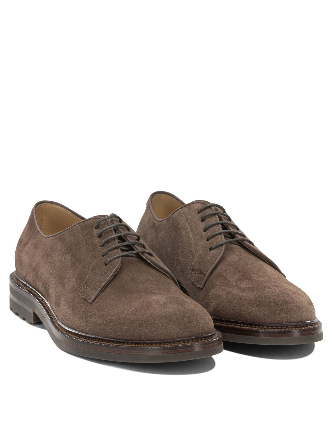 Brunello Cucinelli Suede Brogues Lace-Up shoes - Marrone | 83bf1dd8759333b75d5dc6ecb573738db286a883