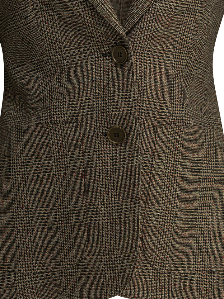 Burberry Wool-And-Linen-Blend Blazer Jackets and Coats - Marrone | 9023aed90f4d7ce3e4c139d0374e0bf232987675