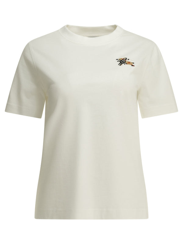 Knight Check T-Shirts Bianco